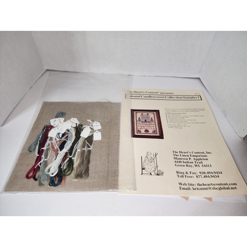 Complete‎ Colonial Candlescrren Collection Sampler 1 kit linen historical